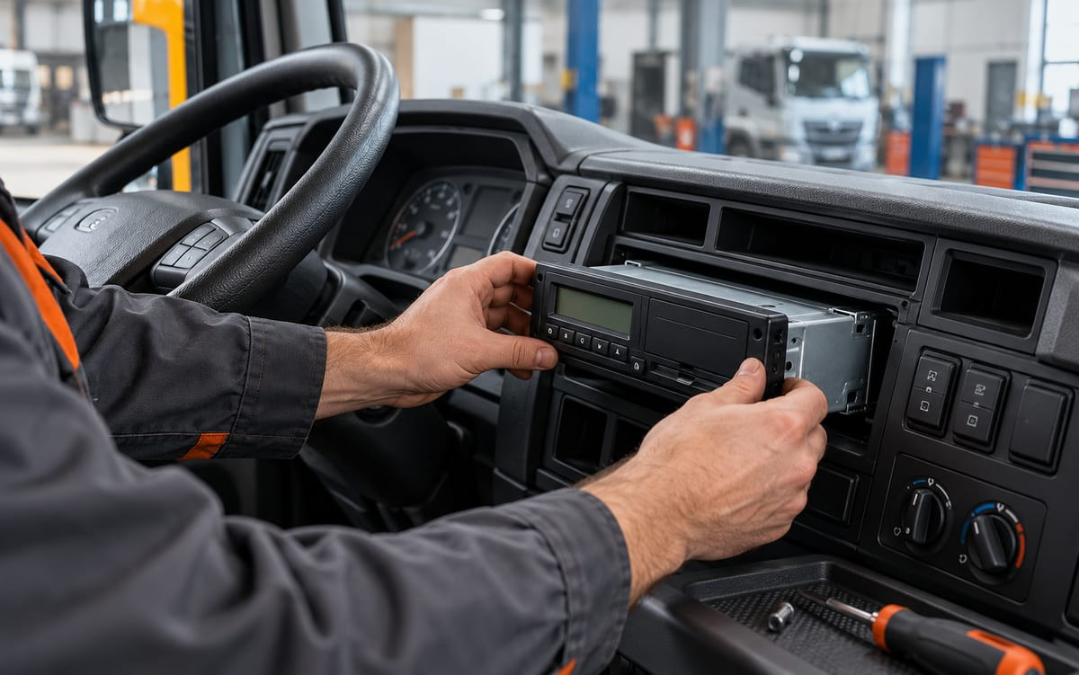 Установка тахографа